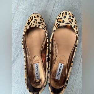 New Steve Madden shoes  leopard flats  sz 9.5